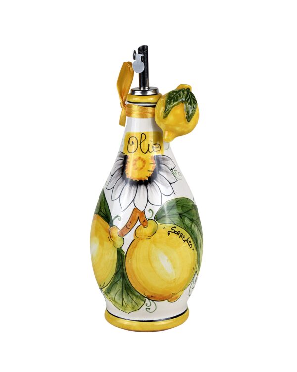 "Sorrento" Olive Oil Bottle Deluxe white