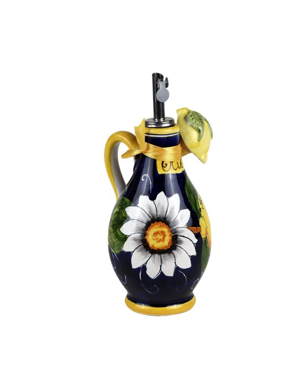 "Sorrento" Olive Oil Bottle Deluxe - 12 blue