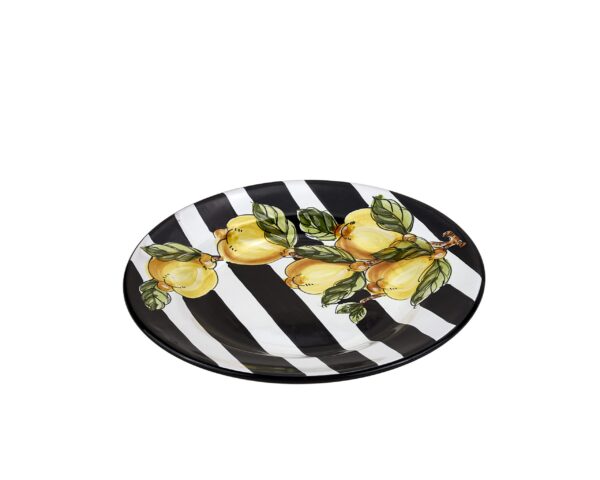 "Capri" Side Plate Black & White