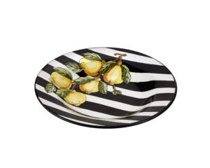 "Capri" Pasta Bowl/Soup Plate Black Big